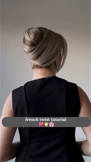 easy french twist tutorial 🐚🍯