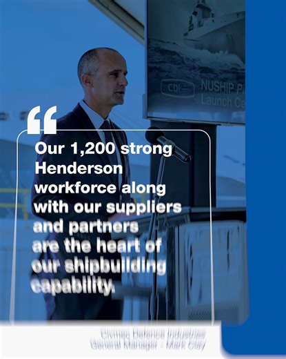 🚢 NUSHIP Pilbara, the third Arafura Class Offshore Patrol Vessel has been launched in Henderson, Western Australia by @Civmec. 🏭 NUSHIP Pilbara is the largest and most complex naval ship ever built in Western Australia. 🍾 Jessica Shaw, the Chair of Commissioners of Port Hedland, named the ship using water collected by representatives of the Kariyarra people, a symbolic connection between the ship and the Pilbara. 👩‍🏭 👨‍🏭 The ceremony celebrated Civmec Defence Industries’ 1,200 strong Hend