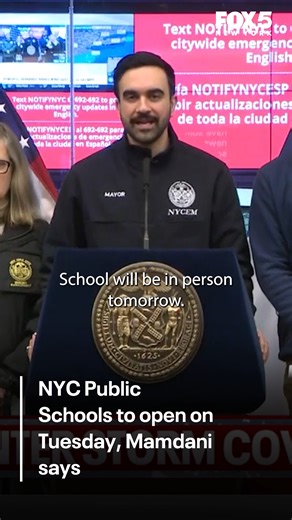 New York City students are expected to return to school on Tuesday, according to Mayor Zohran Mamdani. | FOX 5 NY