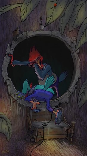 Trip🎞️ on Instagram: "Toamnă#romania #animation #meme #5pasidenasol #characterdesign #characterdesign #nike #justdoıt #construction #woodpecker #birds #morningmotivation @callipeg.app"