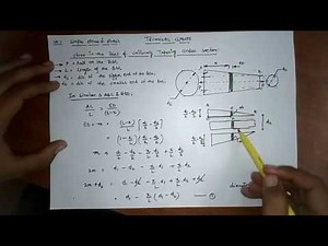 Elongation of tapered bar