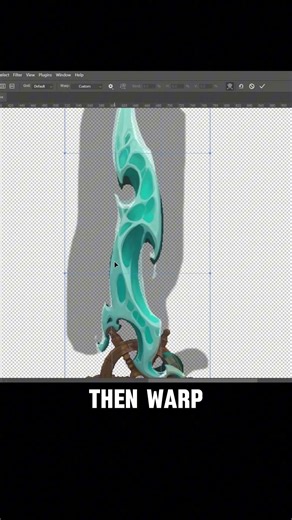 Stylized fantasy sword texturing trick – opacity overlay method