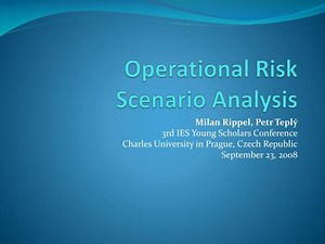 PPT - Operational Risk Scenario Analysis PowerPoint Presentation, free download - ID:1708326