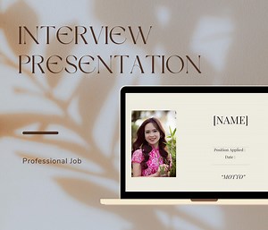 Job Interview Slide / Presentation (professional) - Etsy