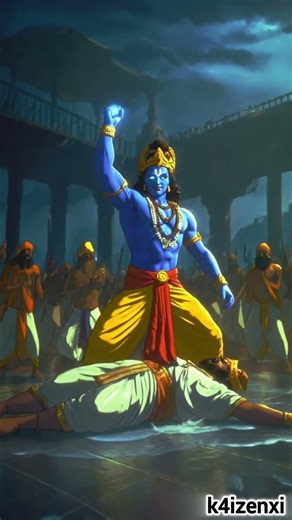 Krishna & Balarama – The Fall of King Kamsa ⚔️👑 | Divine Victory of Dharma