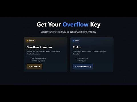 TUTORIAL: How to get a Overflow Hub Key with Rinku (PC/MOBILE) 2026 WORKING