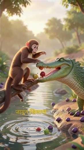 🐵🐊 The Monkey & the Crocodile | Panchatantra Story