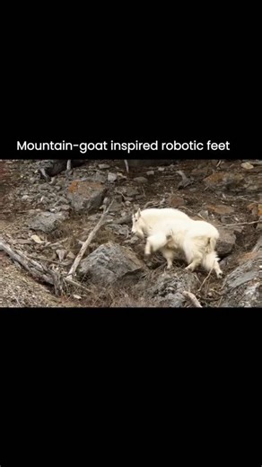 AiUnlocked on Instagram: "Mountain goats walk where most robots instantly fail. They don’t calculate every step. They don’t run software loops. Their feet do the thinking. Researchers built a robotic foot inspired by a goat’s hoof, developed at Imperial College London. Instead of sensing and reacting with code, the foot adapts mechanically the moment it touches the ground. The shape, materials, and flexibility let it conform to cracks, edges, and steep slopes automatically. Force spreads natural