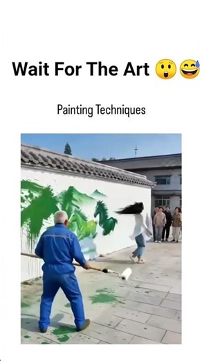 Girl Painting On Wall Comedy #foryou #girl #prankkids #funniestvideo #funnycomment #comedyshorts