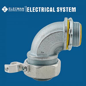 [Hot Item] UL Listed Grounding Insulated 90° Angle Liquid Tight Connector with Aluminum Lug