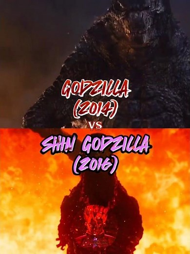 Godzilla(2014) vs Shin Godzilla(2016) #godzilla2014 #shingodzilla #vsedit