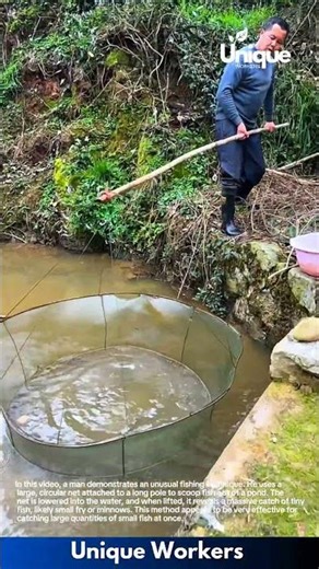 Man Catches Thousands of Fish with Unique Fishing Method