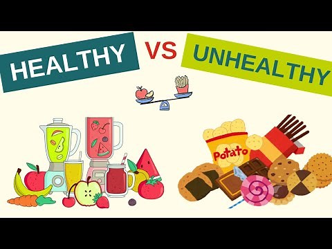 Healthy vs Unhealthy Foods 🍎🍟 | Fun Learning for Kids-Healthy Eating Habits for Kids