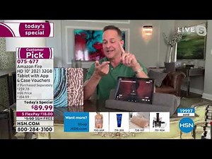 Amazon Fire HD 10" 2021 32GB Tablet with App and Case Vo...