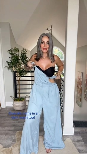 Taking these lightweight overalls I wore all summer into fall! (Dark wash available too). Comment C49 got outfit links sent to your inbox! #FallFashionOver40 #GrayHairFashion #AutumnStyle #MatureFashion #ChicAtAnyAge #GrayHairDontCare #FallStyleInspo #AgePositiveFashion #SophisticatedStyle #ElegantFallLooks #Over40Fashion #GrayHairGoals #FashionForEveryAge #SeasonedStyle #GrayHairChic #FashionOver40 #TimelessBeauty #GrayHairJourney #FallOutfitIdeas #StylishGray | The Miranda Parker Project