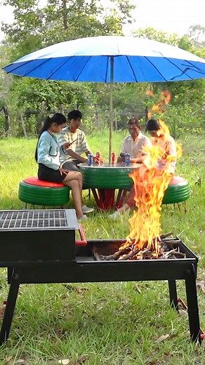 277K views · 2.2K reactions | DIY the Best Portable Stove for Outdoor Picnics | Random Crafts | Facebook
