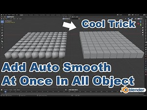 Add auto smooth at once in all object || Blender Quick Tips