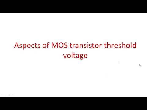 MOS transistor | Threshold voltage | VLSI | Lec-13