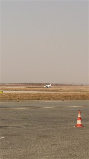 Lear Jet Taking Off from Abuja Airport