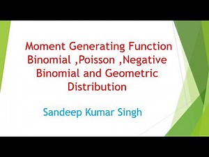Moment Generating Function |Engineering Mathematics | Probability and Statistics| L11