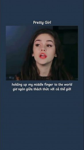 Cause I'm not just a pretty girl Song： Pretty Girl Maggie Lindema