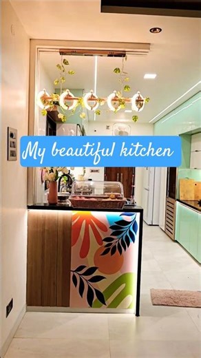 చాలా తక్కువ ఖర్చు తో #kitchen ని అందంగా చేశా 😍 #shorts #trending #home