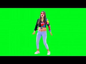 Girl dance video green screen video ||
