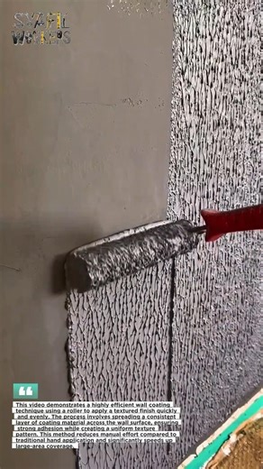 Satisfying Wall Coating Technique That Saves HOURS of Work (Must See!)