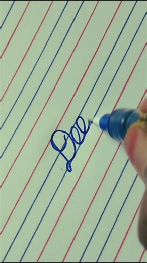 How to write "Deep " in cursive writing || handwriting practise #calligraphy #penmanship #shorts
