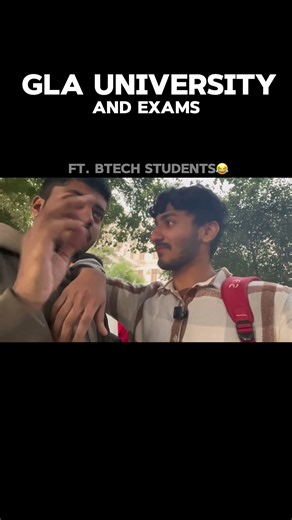 GLA UNIVERSITY me exams 😂 aur btech ke students. Funny reactions #mathura #glauniversity