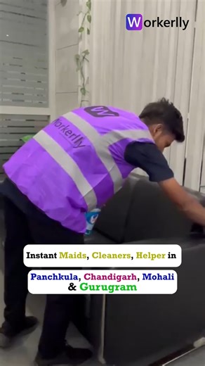 Workerlly Tech Private Limited on Instagram: "Guests arriving? Book verified workers instantly with Workerlly. #Workerlly #InstantCleaners #Chandigarh #Panchkula #Mohali [ cleaning services , maid online, hire maid online, cleaner services, maid services ,Chandigarh, Panchkula ,mohali Mohali cleaners, instant cleaners in panchkula]"