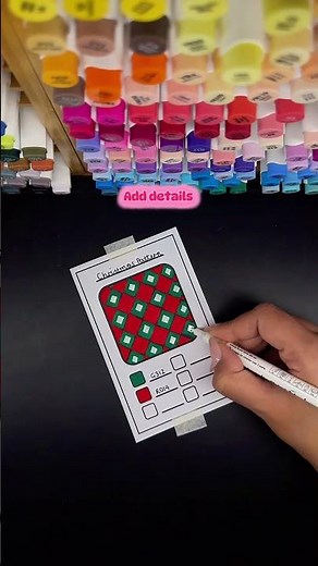 Easy Christmas Pattern 🎄 | Marker Practice