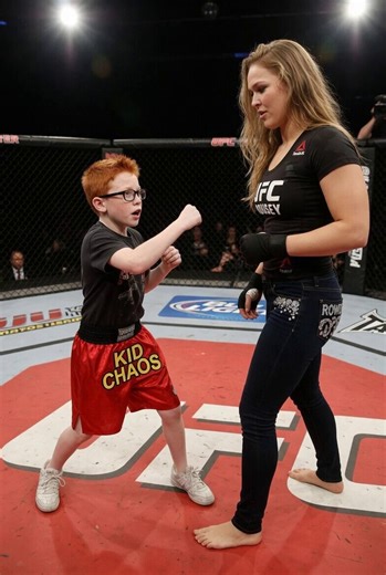 13 year old me knocks out Ronda Rousey!