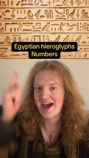 Arum Natzorkhang | How to count in Ancient Egyptian. #linguistics #language #egyptian #hieroglyphs #ancientegypt | Instagram