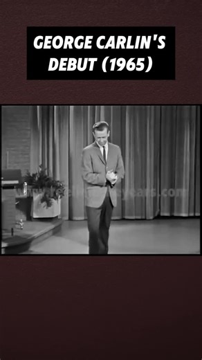 Not Sorry Comedy on Instagram: "The beginning of a legendary career. #georgecarlin #georgecarlinclips #comedyclips #standupcomedy #standupclips"