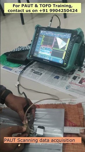 PAUT Scanning data acquisition #PAUT #ultrasonictesting