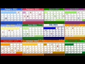 Starfall 2021 Yearly Calendar