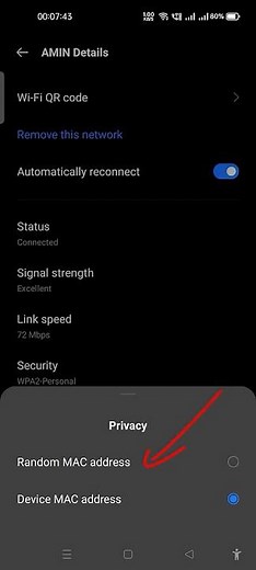 How to use random MAC address in Realme Phone