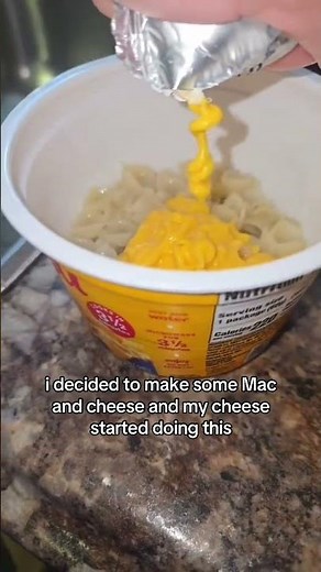 i decided to cook some Mac and cheese and my cheese started doing this