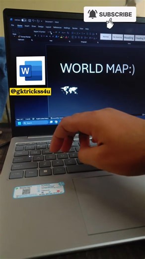how to add world map emoji to ms word🔥 #shorts #msword #tech #shortcutkeys