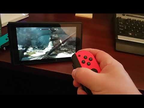 Skyrim archery joycon switch. Nifty touch.