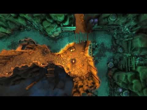 Animated Dungeon Maps - Cave campsite near a chasm