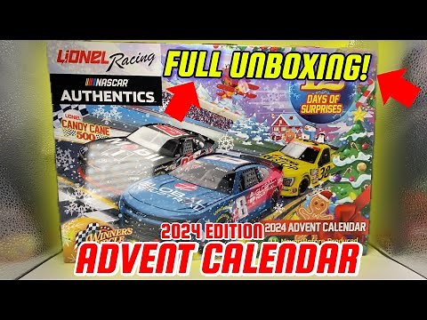OPENING UP The EXCLUSIVE 2024 Nascar Advent Calendar DIECAST Set!! | Full Unboxing & Review!