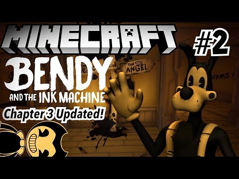 Bendy and the Ink Machine Chapter 3 Updated in Minecraft Part 2 - Map Showcase