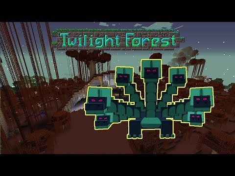 Minecraft: |Twilight Forest| Hydra Boss Battle!