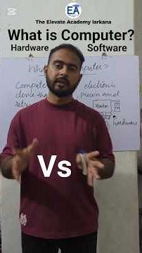 What is a Computer? | Hardware vs Software Explained in 2 Minutes | Sir Khan