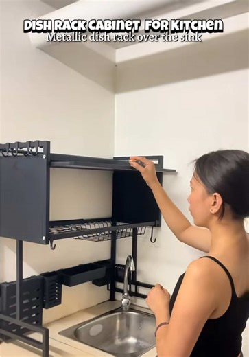 Organized Kitchen with Stylish Dish Rack