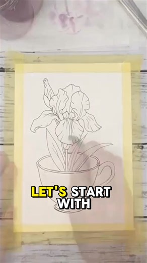 Anyone else struggle with painting too tight? Here's my trick for getting loose, expressive lines that actually feel like YOU painted them (not a robot). 🎨 Want to paint along? Watch my full tutorial: https://youtu.be/8C8dH7Rvw3Q Plus grab my other free watercolor templates at artsydee.com/watercolor-iris-tutorial 💜 | ArtsyDee