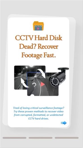 Recover CCTV Hard Drive Data (Don’t Lose Your Footage!)#cctv #footage
