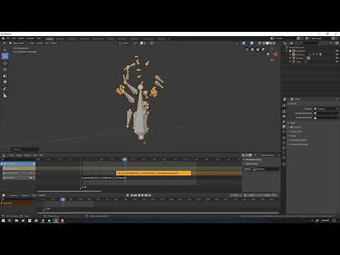 Exploring Blender : Basic Motion Capture Edit Blending Two Animations Together